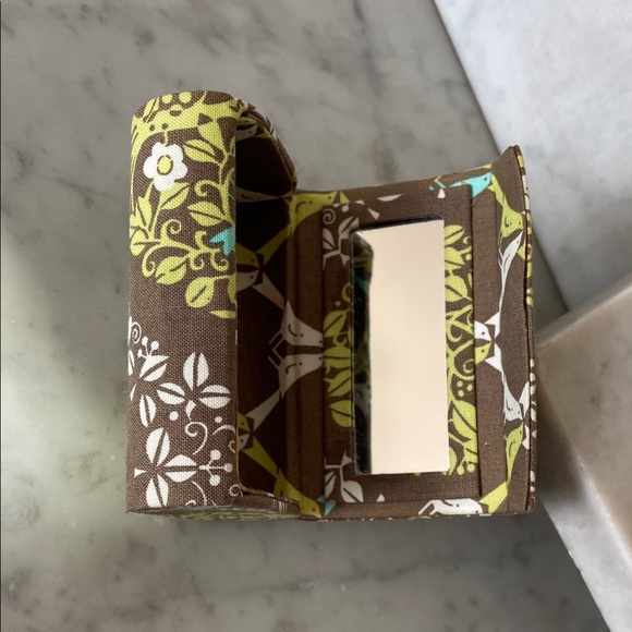 VERA BARDLEY Kiss Me Twice Sittin in a Tree Double Lipstick Mirror Case Retired - Picture 2 of 16